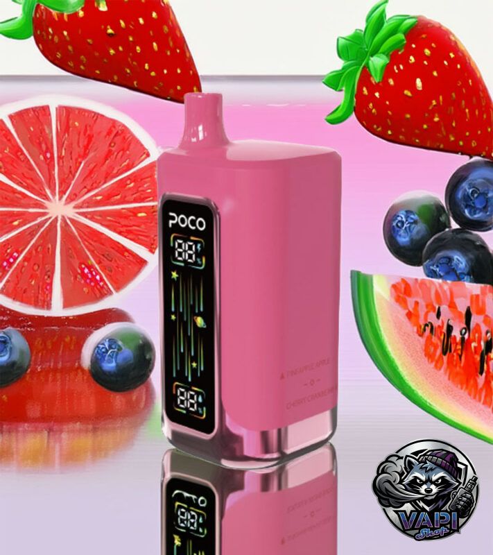 Poco FR 80000 – Strawberry Watermelon & Strawberry Raspberry Kiwi & Pineapple Apple & Cherry Cranberry 5%