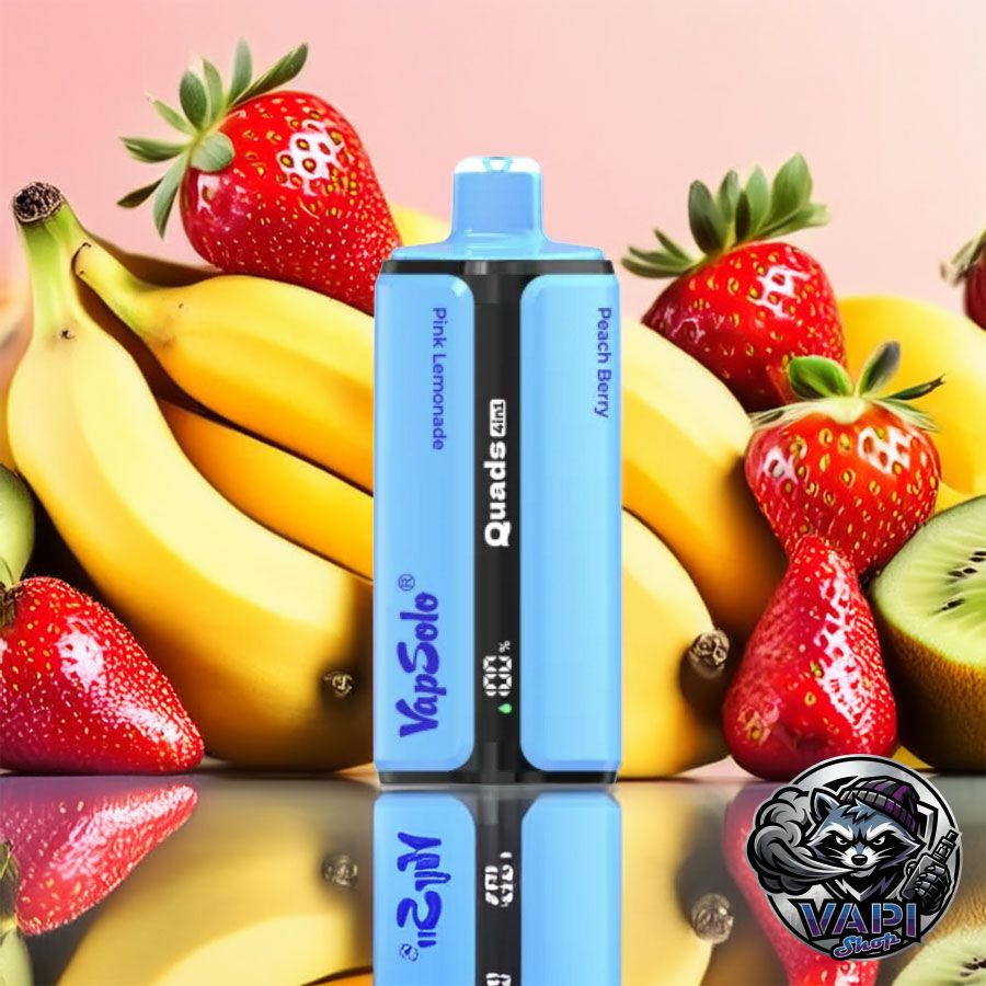 Vapsolo-Quads-80000-PinkLemonade&KiwiPassionfruitGuava&PeachBerry&StrawberryBanana Vapsolo-Quads-80000-PinkLemonadeKiwiPassionfruitGuavaPeachBerryStrawberryBanana