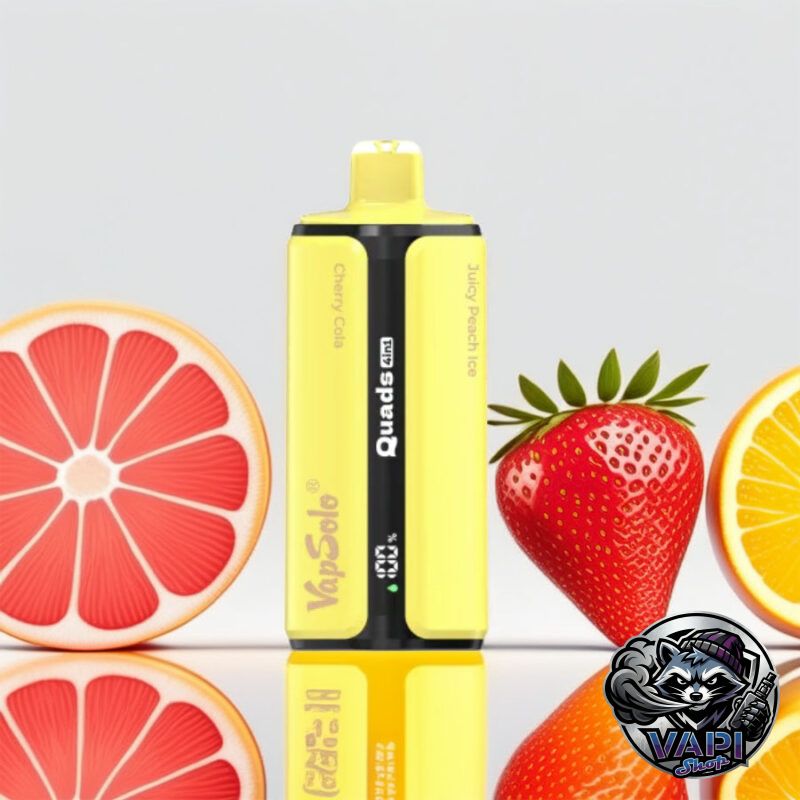 Vapsolo-Quads-80000-StrawberryWatermelonCherryColaJuicyPeachIceGrapefruitRefresher